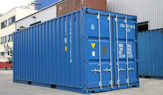 Conteneur 20 pieds bleu 1er voyage (neuf)